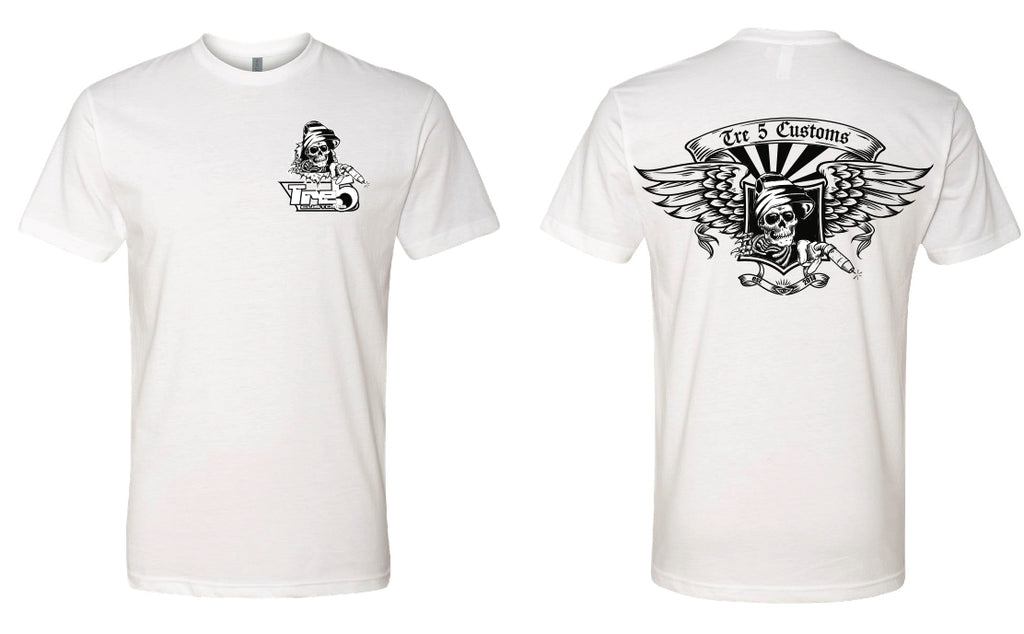 White Skull Tee