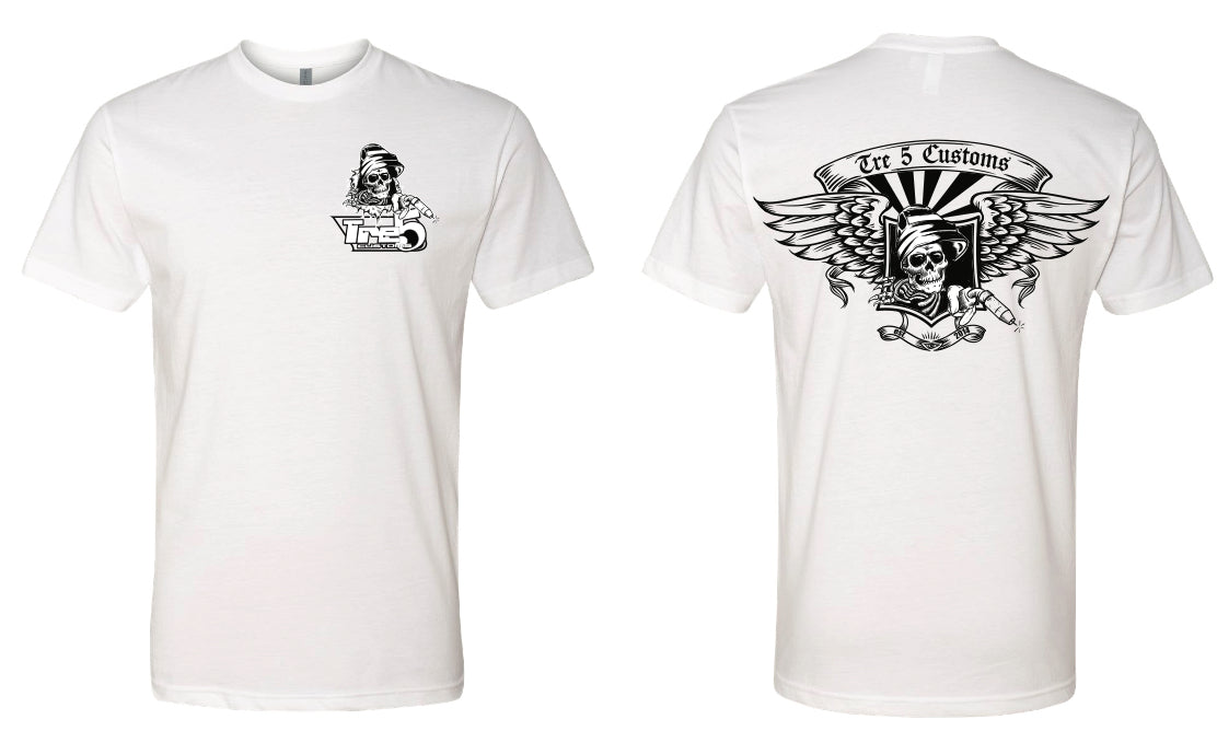 White Skull Tee