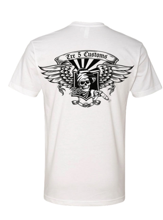 White Skull Tee