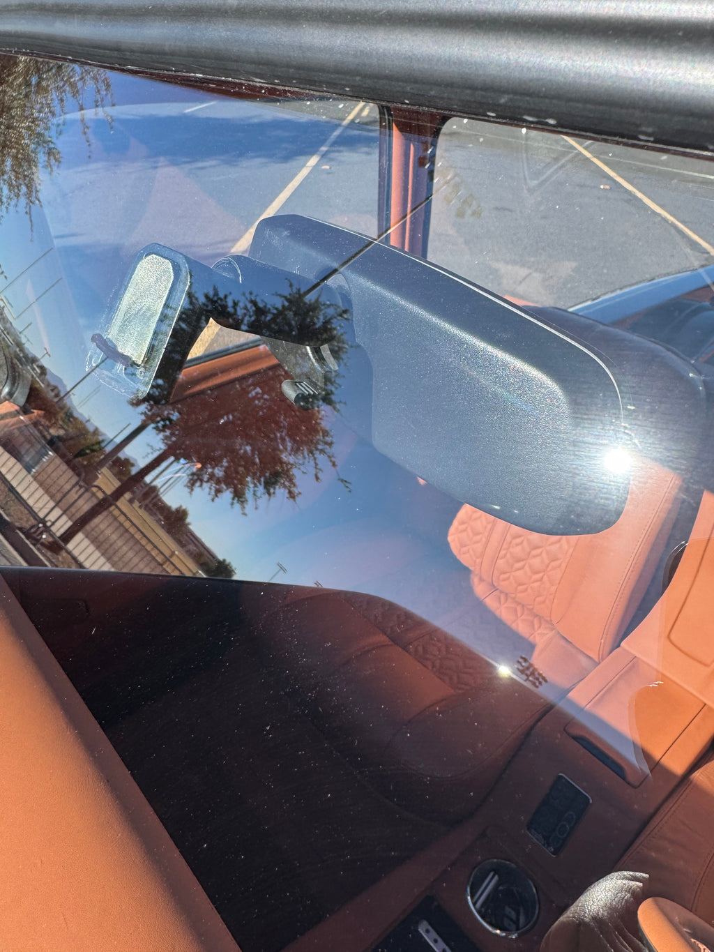 Wrap around glass rear view mirror
