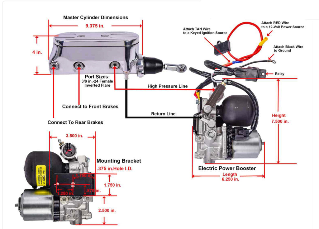 Electric Power Master Cylinder kit